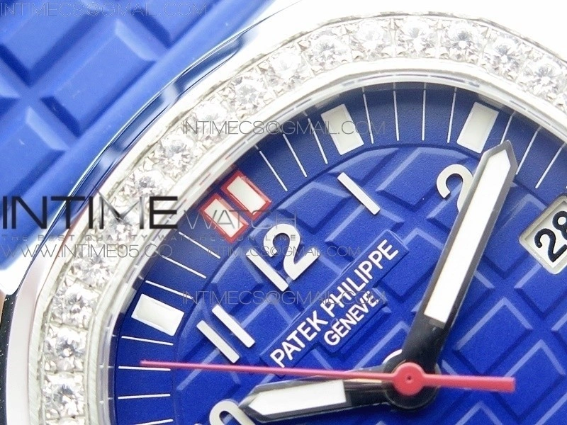 Aquanaut 5067A SS PPF 1:1 Best Edition Blue Textured Dial on Blue Rubber Strap AE23