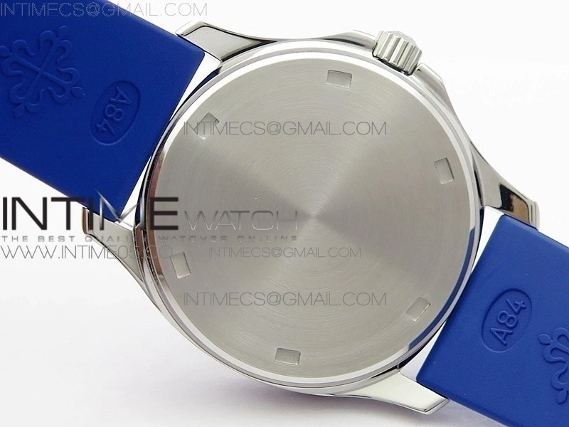 Aquanaut 5067A SS PPF 1:1 Best Edition Blue Textured Dial on Blue Rubber Strap AE23