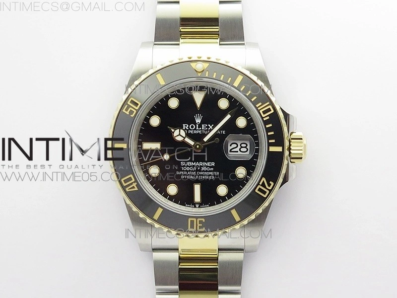 Submariner 41mm 126613 LN SS YG BP Best Edition Black Dial on SS YG Bracelet SH3235