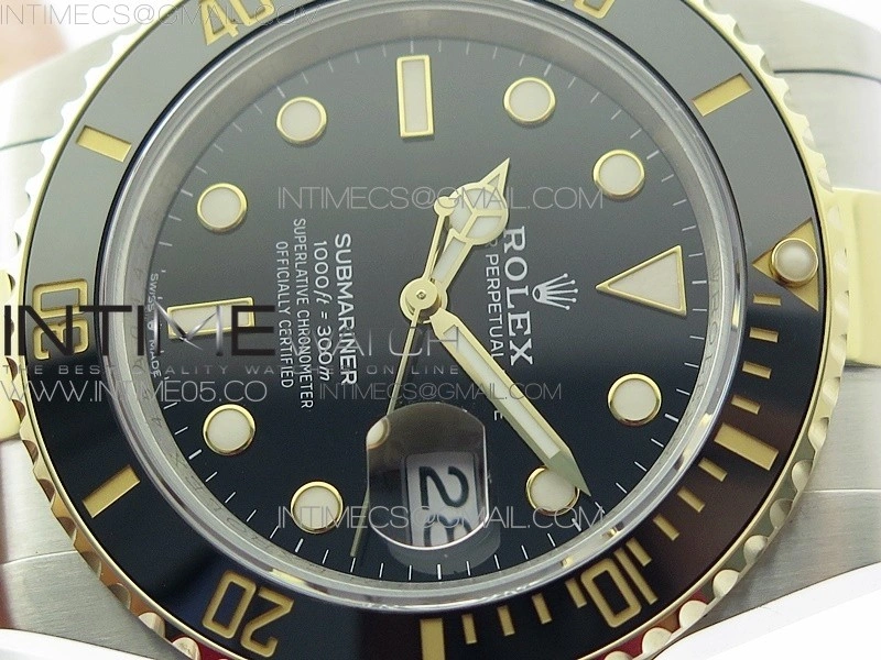 Submariner 41mm 126613 LN SS YG BP Best Edition Black Dial on SS YG Bracelet SH3235