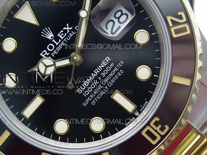 Submariner 41mm 126613 LN SS YG BP Best Edition Black Dial on SS YG Bracelet SH3235