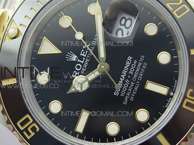 Submariner 41mm 126613 LN SS YG BP Best Edition Black Dial on SS YG Bracelet SH3235