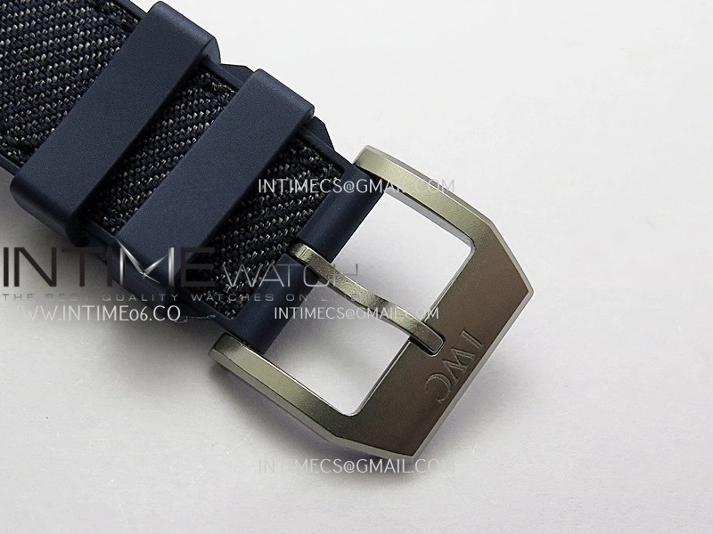 Pilot Chrono IW389404 Blue Ceramic APSF 1:1 Best Edition Blue Dial On Blue Nylon Strap Super Clone A69385