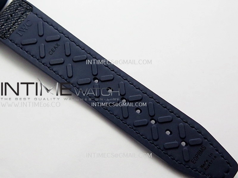 Pilot Chrono IW389404 Blue Ceramic APSF 1:1 Best Edition Blue Dial On Blue Nylon Strap Super Clone A69385