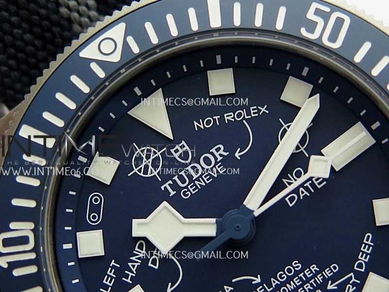 Pelagos FXD Blue Ceramic Bezel Ti M+F 1:1 V4 Best Edition Blue Designed Dial On Blue Nylon Strap
