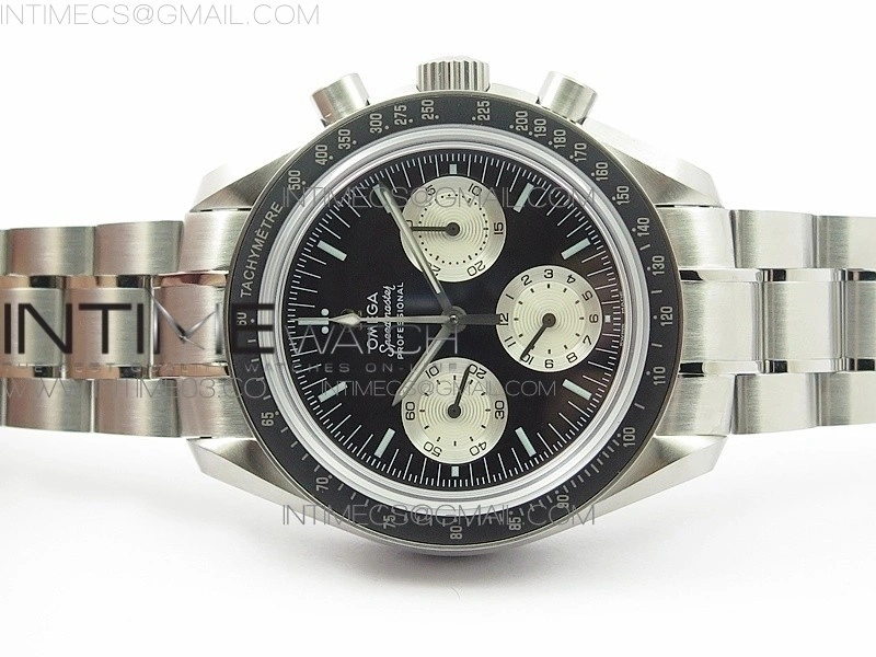 Speedmaster SS “Speedy Tuesday” OMF Best Edition Black Dial on SS Bracelet Manual Winding Chrono Movement