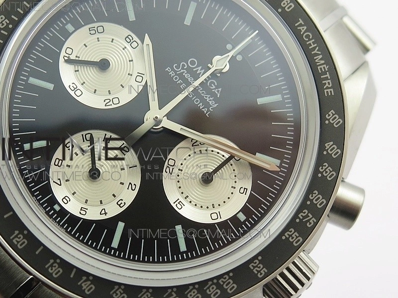 Speedmaster SS “Speedy Tuesday” OMF Best Edition Black Dial on SS Bracelet Manual Winding Chrono Movement