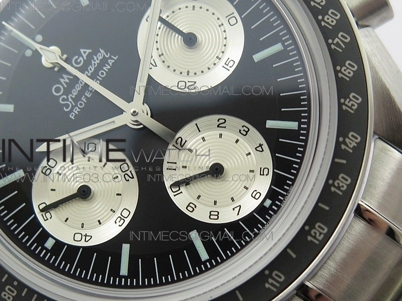Speedmaster SS “Speedy Tuesday” OMF Best Edition Black Dial on SS Bracelet Manual Winding Chrono Movement