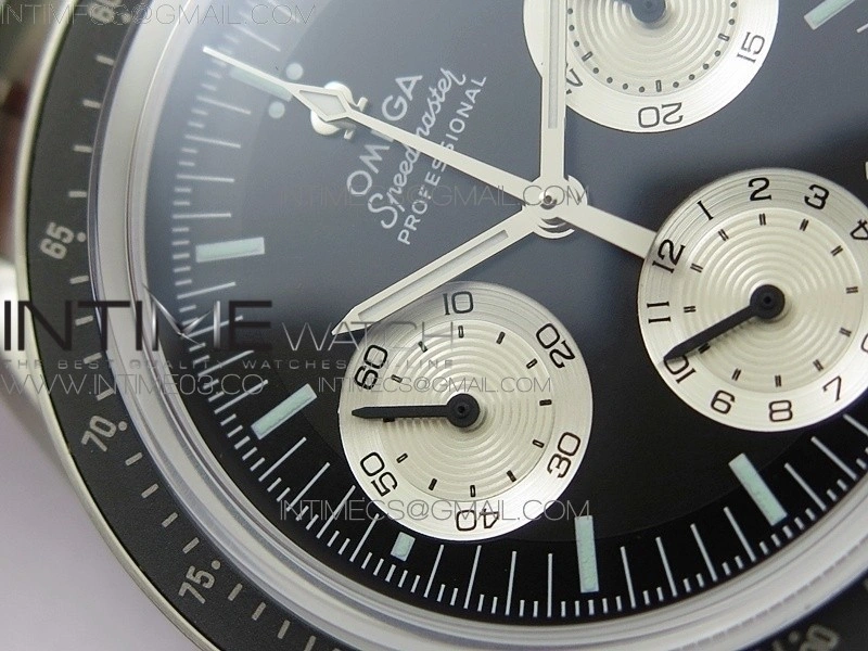 Speedmaster SS “Speedy Tuesday” OMF Best Edition Black Dial on SS Bracelet Manual Winding Chrono Movement