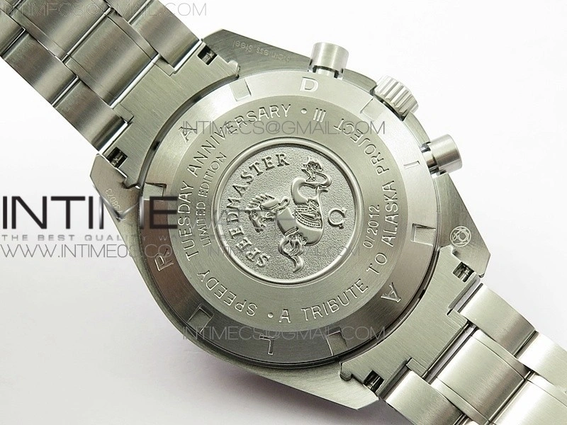 Speedmaster SS “Speedy Tuesday” OMF Best Edition Black Dial on SS Bracelet Manual Winding Chrono Movement