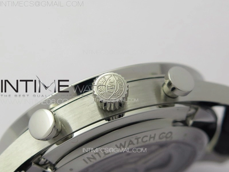 Portuguese Chrono IW371615 ZF 1:1 Best Edition Green Dial on Black Leather Strap A69355