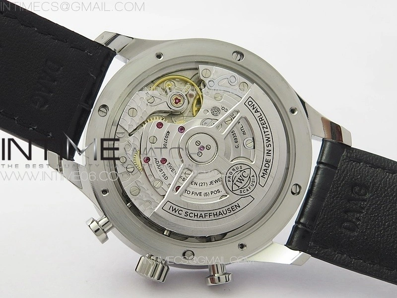 Portuguese Chrono IW371615 ZF 1:1 Best Edition Green Dial on Black Leather Strap A69355