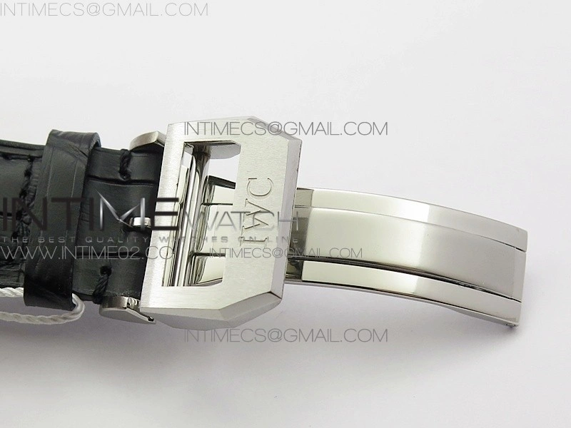 Portuguese IW371491 ZF V3 1:1 Best Edition SS Blue dial on Black Leather Strap A79350