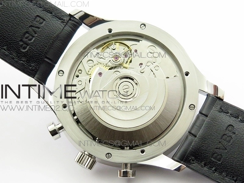 Portuguese IW371491 ZF V3 1:1 Best Edition SS Blue dial on Black Leather Strap A79350