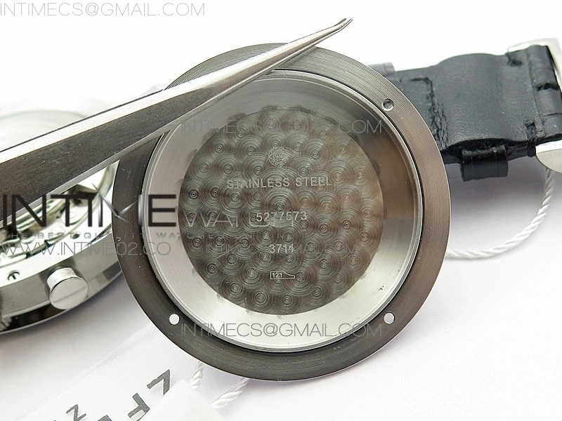 Portuguese IW371491 ZF V3 1:1 Best Edition SS Blue dial on Black Leather Strap A79350