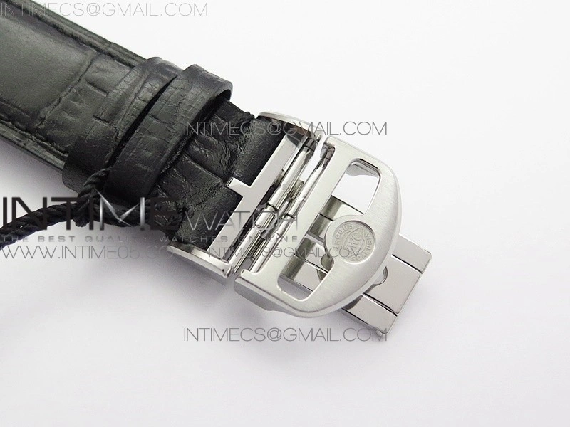 Portuguese IW371606 ZF V3 1:1 Best Edition SS Blue Dial on Black Leather Strap A96355