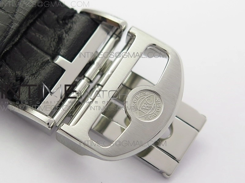 Portuguese IW371606 ZF V3 1:1 Best Edition SS Blue Dial on Black Leather Strap A96355