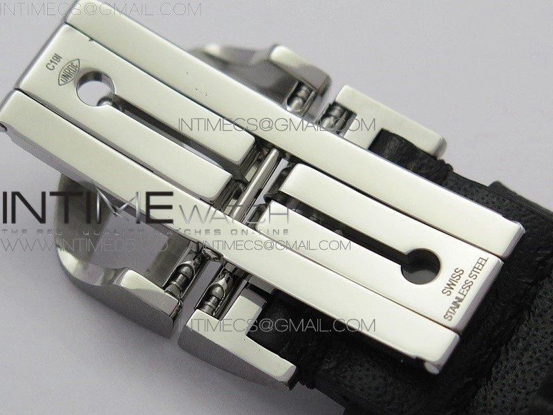 Portuguese IW371606 ZF V3 1:1 Best Edition SS Blue Dial on Black Leather Strap A96355