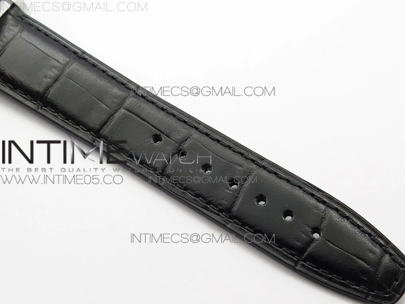 Portuguese IW371606 ZF V3 1:1 Best Edition SS Blue Dial on Black Leather Strap A96355