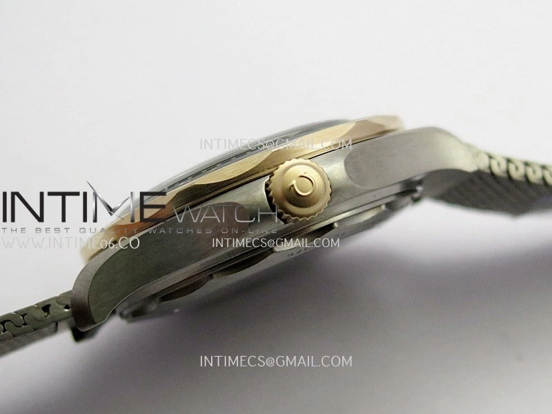 Seamaster 300M Diver Titanium Bronze Gold ORF 1:1 Green Dial On Titanium Mesh Bracelet Asian Super Clone 8806