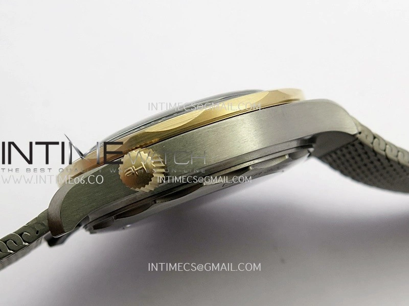 Seamaster 300M Diver Titanium Bronze Gold ORF 1:1 Green Dial On Titanium Mesh Bracelet Asian Super Clone 8806