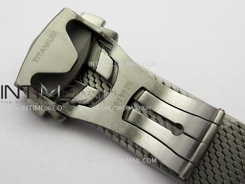 Seamaster 300M Diver Titanium Bronze Gold ORF 1:1 Green Dial On Titanium Mesh Bracelet Asian Super Clone 8806