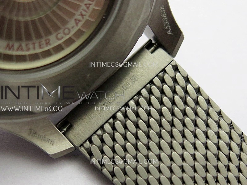 Seamaster 300M Diver Titanium Bronze Gold ORF 1:1 Green Dial On Titanium Mesh Bracelet Asian Super Clone 8806