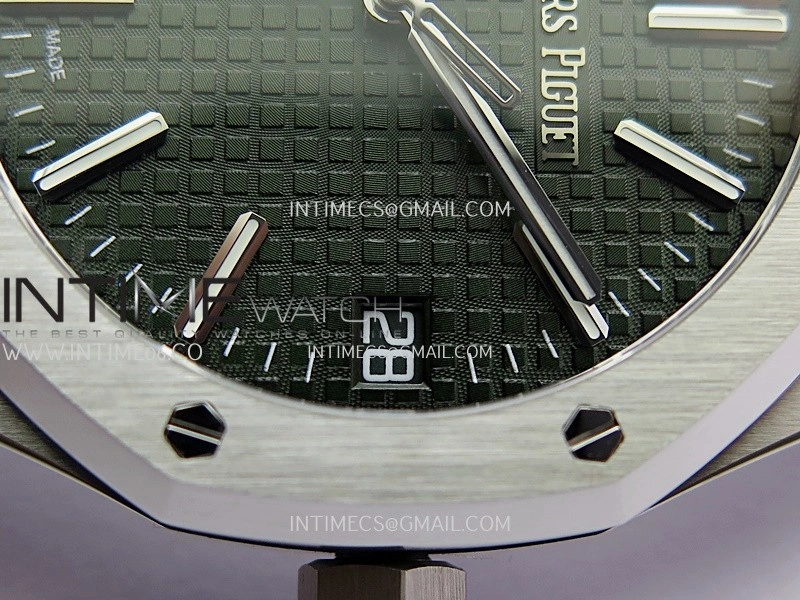 Royal Oak 41mm 15510 Free Sprung SS APSF 1:1 Best Edition Black Textured Dial On SS Bracelet Super Clone A4302