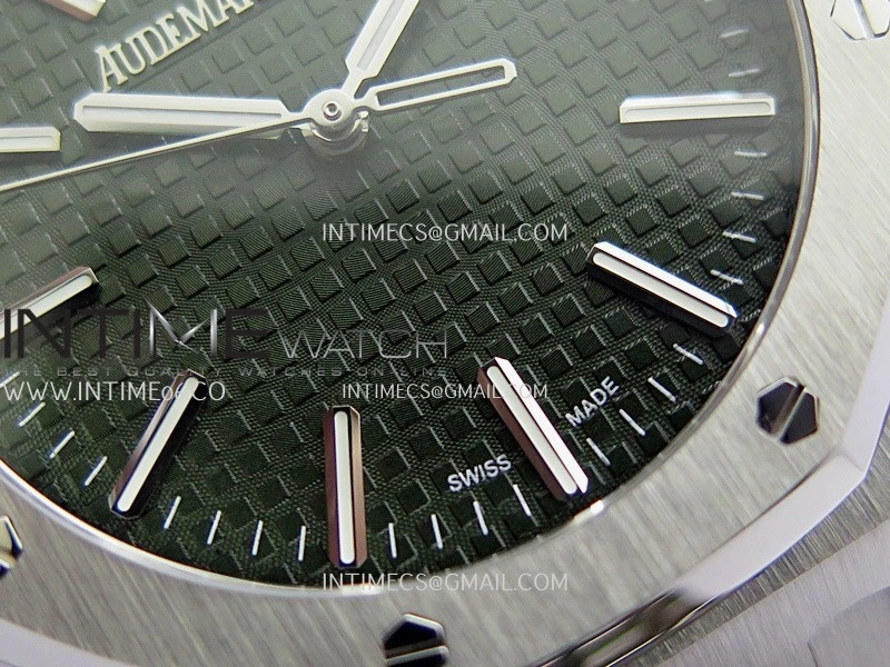 Royal Oak 41mm 15510 Free Sprung SS APSF 1:1 Best Edition Black Textured Dial On SS Bracelet Super Clone A4302