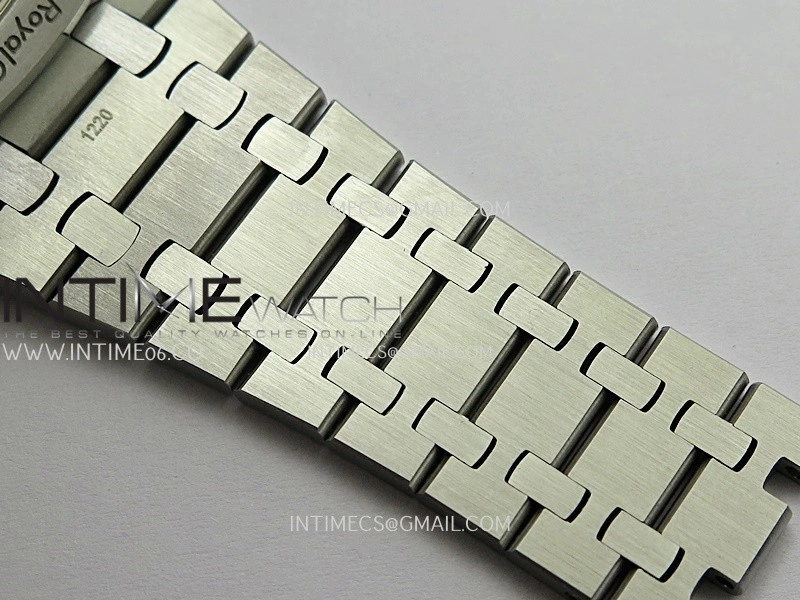Royal Oak 41mm 15510 Free Sprung SS APSF 1:1 Best Edition Black Textured Dial On SS Bracelet Super Clone A4302