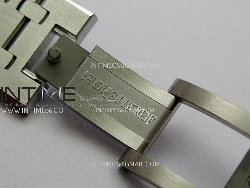 Royal Oak 41mm 15510 Free Sprung SS APSF 1:1 Best Edition Black Textured Dial On SS Bracelet Super Clone A4302