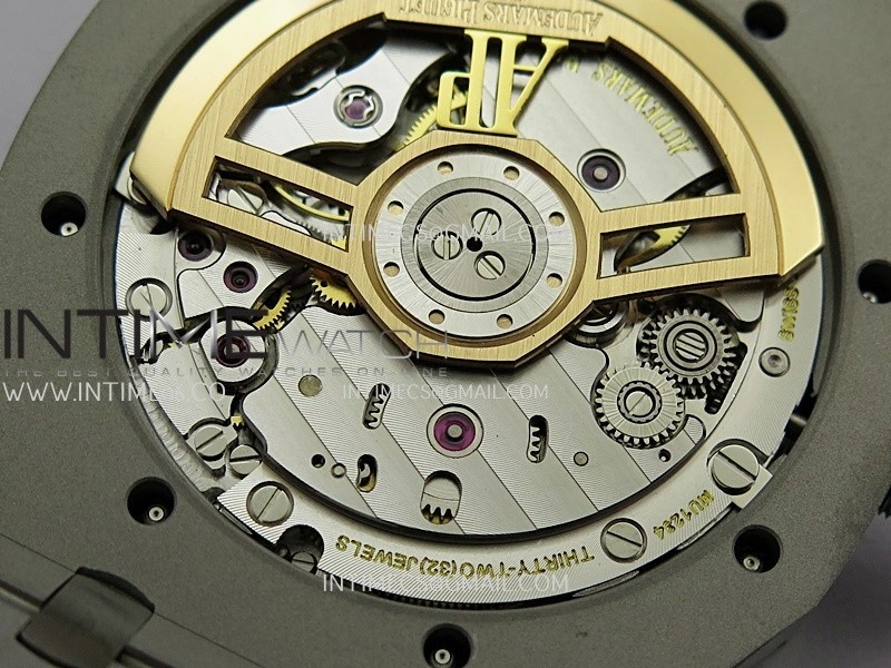 Royal Oak 41mm 15510 Free Sprung SS APSF 1:1 Best Edition Black Textured Dial On SS Bracelet Super Clone A4302