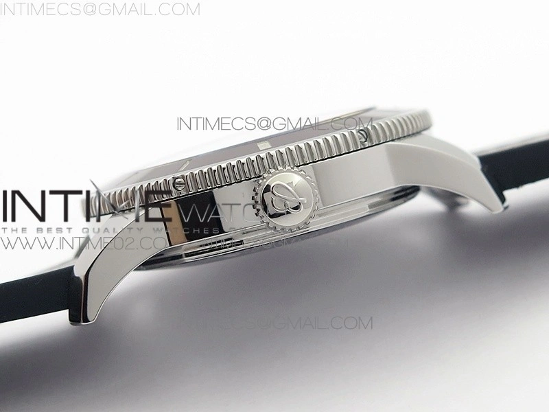 Super Ocean Heritage Brown Ceramic Bezel SS Brown Dial on Brown Gummy Strap A2824