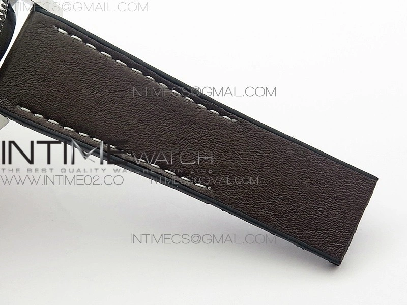Super Ocean Heritage Brown Ceramic Bezel SS Brown Dial on Brown Gummy Strap A2824