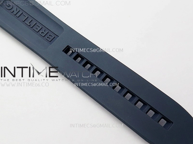SuperOcean Automatic 46mm TF 1:1 Best Edition Blue Dial on Blue Rubber Strap A2824
