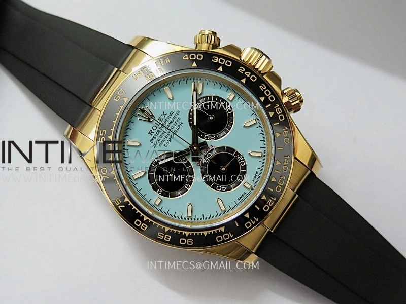 Daytona 126518 Gain Weight Clean Plus 1:1 Best Edition Tiffany Turquoise Blue Dial On Oysterflex Rubber Strap DD4131