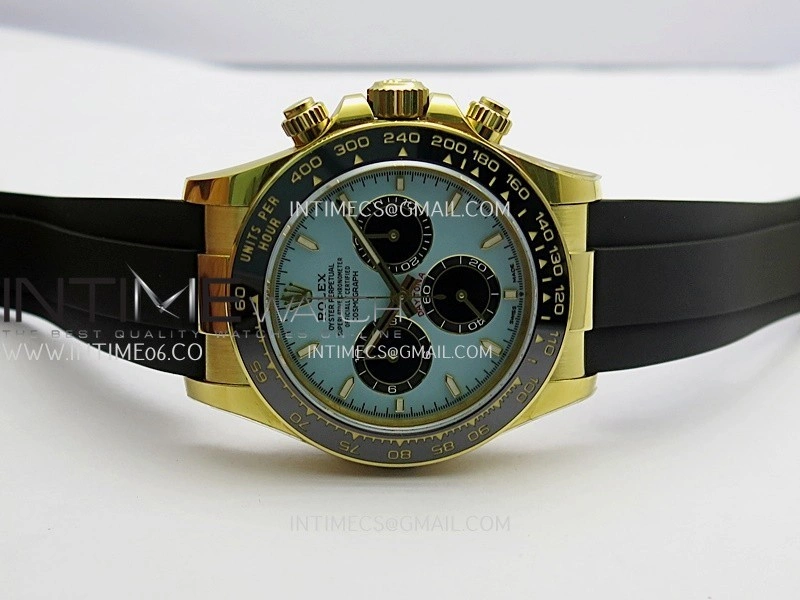Daytona 126518 Gain Weight Clean Plus 1:1 Best Edition Tiffany Turquoise Blue Dial On Oysterflex Rubber Strap DD4131