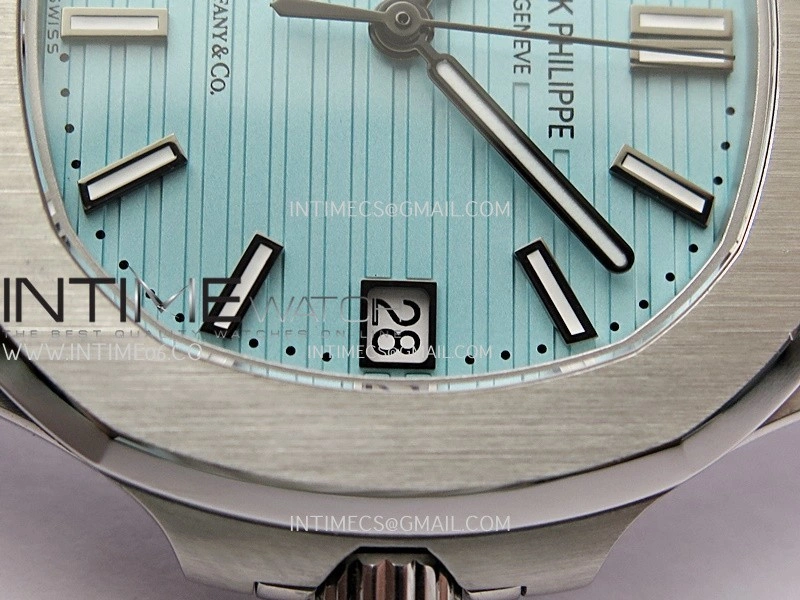 Nautilus 5711 3KF 1:1 Best Edition Tiffany Blue Dial on SS Bracelet A324 Super Clone V2