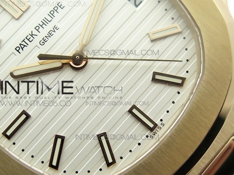 Nautilus 5711 1R PPF V4 1:1 Best Edition White Textured Dial on Brown Leater Strap 324CS