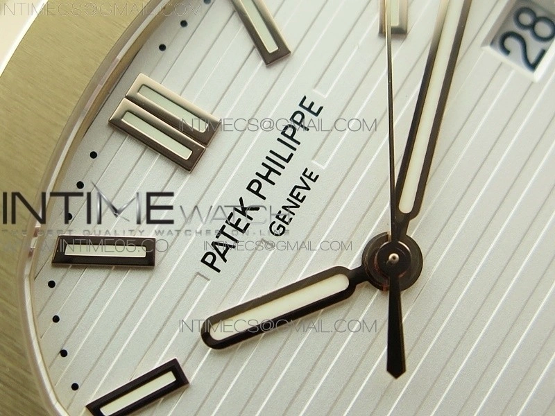 Nautilus 5711 1R PPF V4 1:1 Best Edition White Textured Dial on Brown Leater Strap 324CS