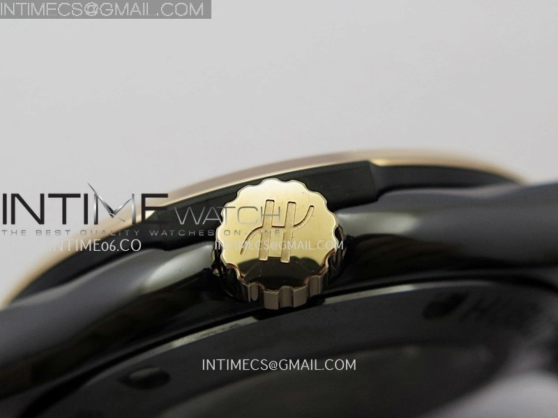 Classic Fusion 42mm Ceramic RG JJZF 1:1 Best Edition Black Carbon Dial On Black Gummy Strap