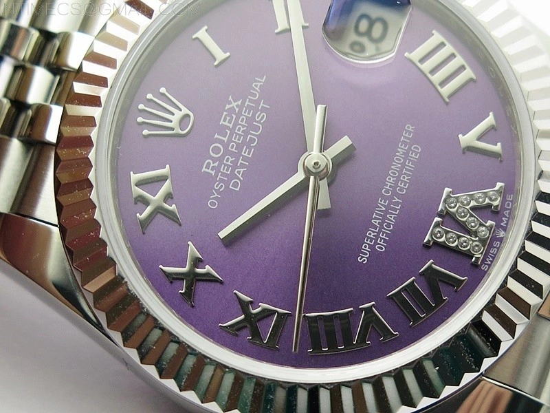 Datejust 31mm 278271 SS BP Best Edition Purple Roman Markers Dial on Jubilee Bracelet