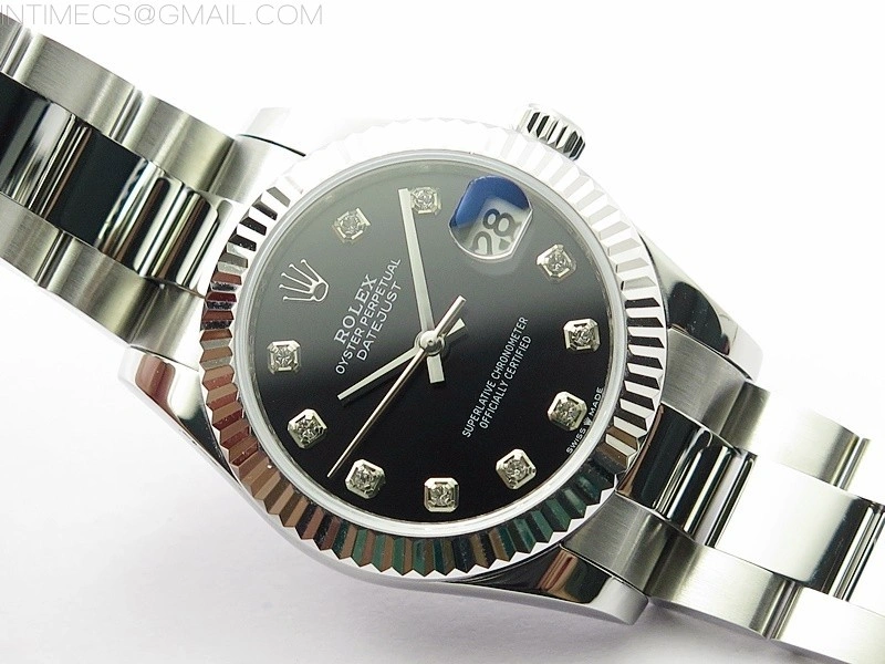 Datejust 31mm 278273 SS BP Best Edition Black Crystal Markers Dial on Oyster Bracelet