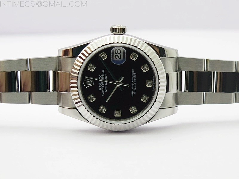 Datejust 31mm 278273 SS BP Best Edition Black Crystal Markers Dial on Oyster Bracelet