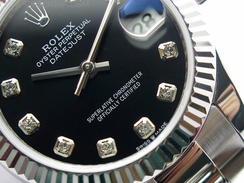 Datejust 31mm 278273 SS BP Best Edition Black Crystal Markers Dial on Oyster Bracelet