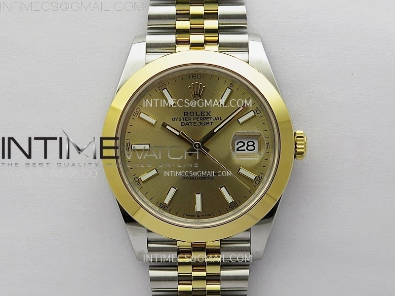 DateJust 41 126303 904L SS YG VSF 1:1 Best Edition Gold Dial on Jubilee Bracelet VS3235