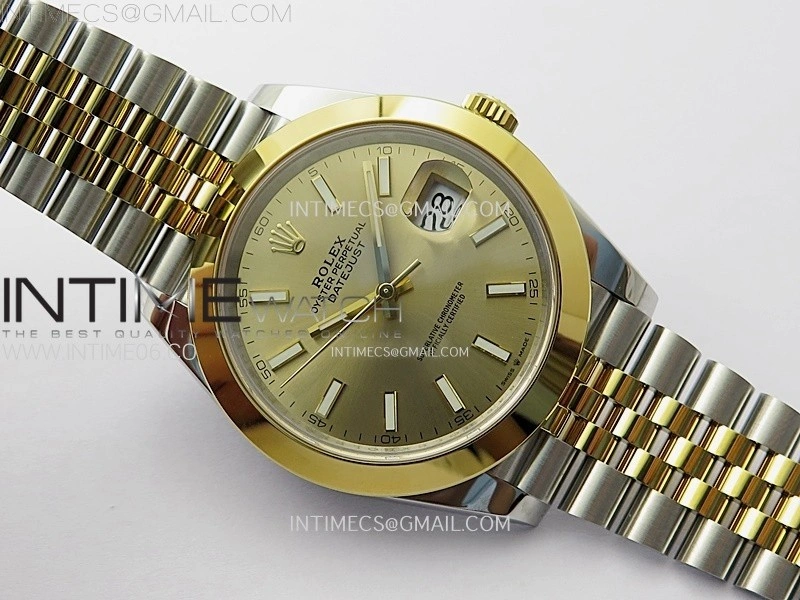 DateJust 41 126303 904L SS YG VSF 1:1 Best Edition Gold Dial on Jubilee Bracelet VS3235