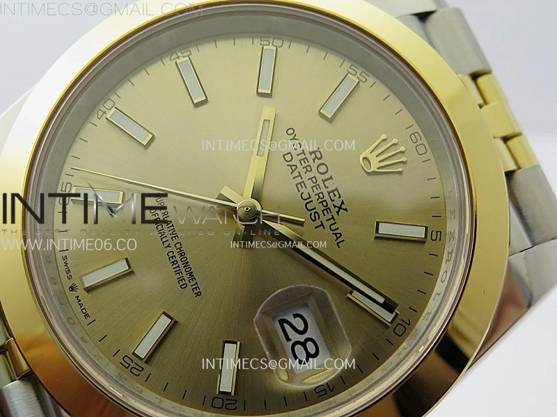 DateJust 41 126303 904L SS YG VSF 1:1 Best Edition Gold Dial on Jubilee Bracelet VS3235