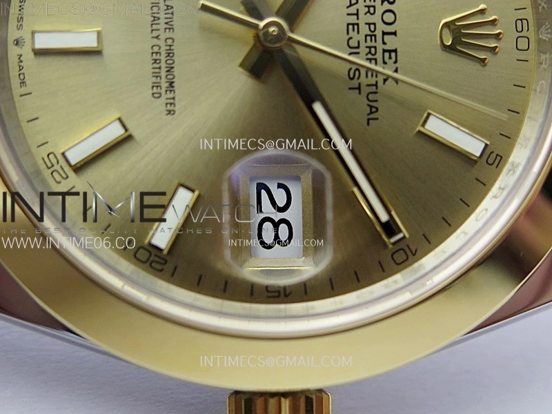 DateJust 41 126303 904L SS YG VSF 1:1 Best Edition Gold Dial on Jubilee Bracelet VS3235