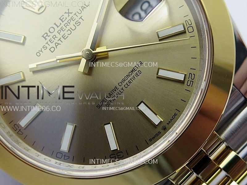 DateJust 41 126303 904L SS YG VSF 1:1 Best Edition Gold Dial on Jubilee Bracelet VS3235